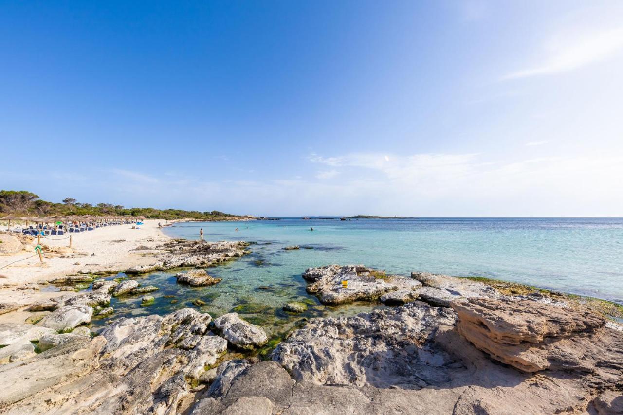 Ses Salines Cottage With Private Pool And Barbecue Exterior foto